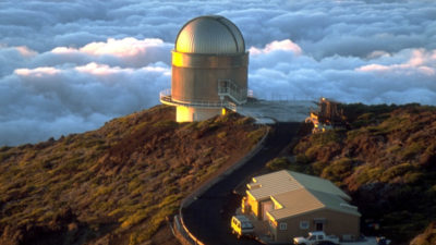 NOT Exterior view of the Nordic Optical Telescope (NOT).